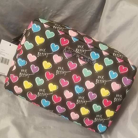 Betsey Johnson Other - Betsey johnson dual zipper cosmetic bag nwt